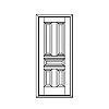 5-panel door
Unit Dimension 33-1/2" x 81-1/2"
Door Dimension 32" x 79"
Panels - raised
Glazing - none